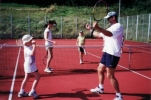 Children, parents and tennis